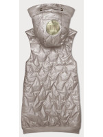 Světle béžová dámská vesta se lemem na spodním  model 19699829 - S'WEST