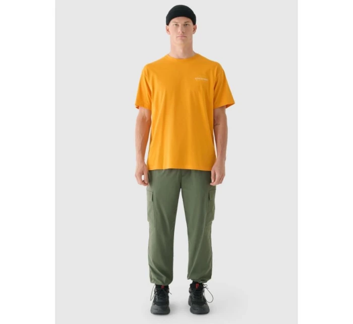 Pánské tričko oversize s potiskem 4F 4FRAW24TTSHM2578-70S