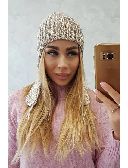 Dámská klapka na uši Jana model 18751005 béžová - K-Fashion