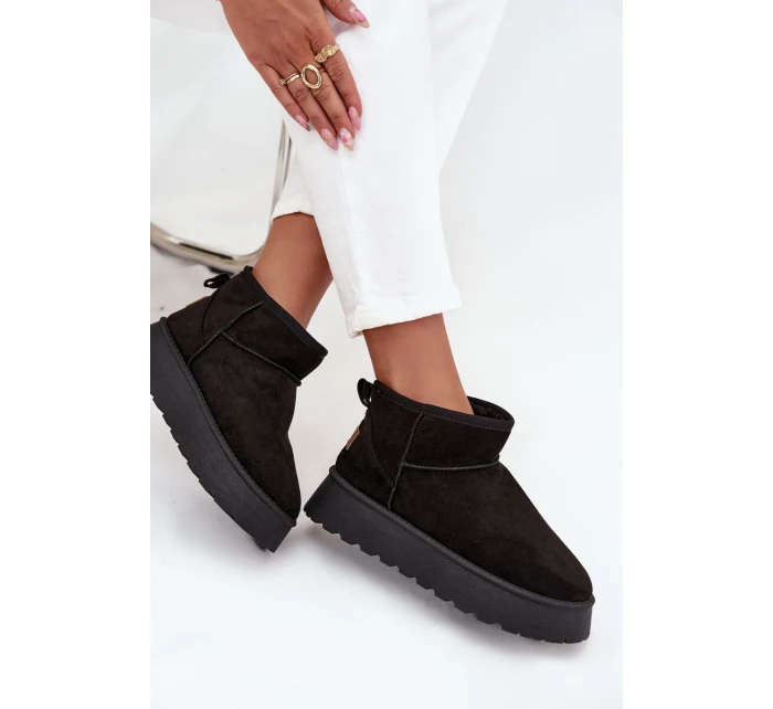 Dámské sněhule na platformě Černé Celyra