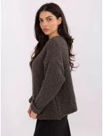 Sweter MI SW model 21766168 ciemny szary - FPrice Sweter MI SW model 21766168 ciemny szary - FPrice