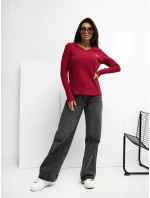 Bluzka RV BZ model 21777737 bordowy - FPrice Bluzka RV BZ model 21777737 bordowy - FPrice