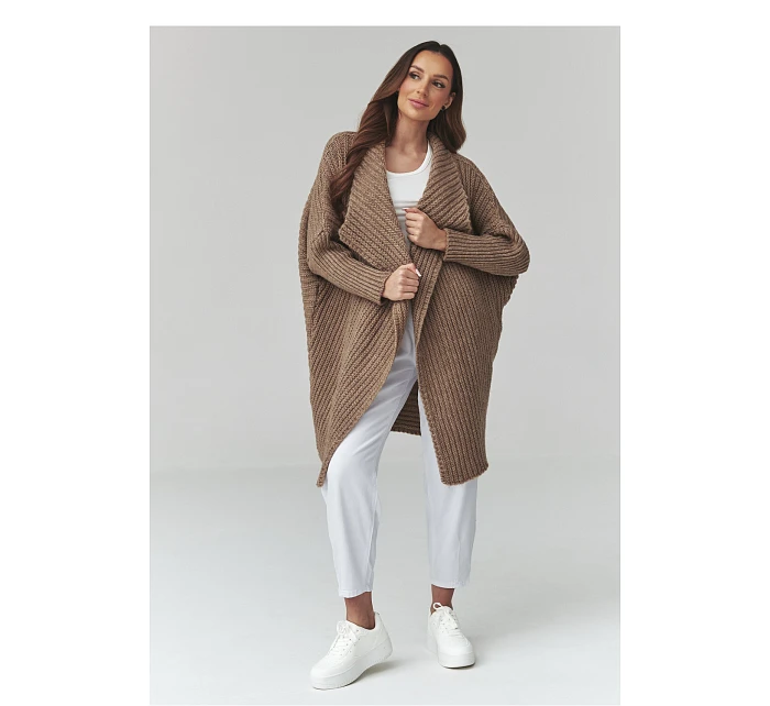 Svetr na zapínání  model 226877 Makadamia