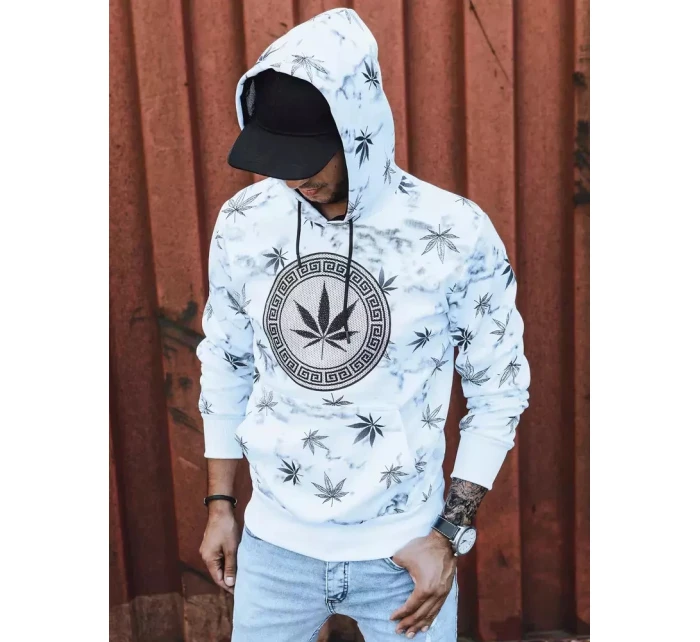 Pánská bílá mikina s potiskem Dstreet model 21965663 - FashionStreet
