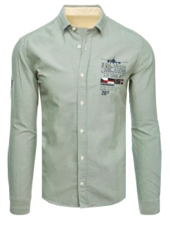 Pánská mátová košile FashionStreet DX2291