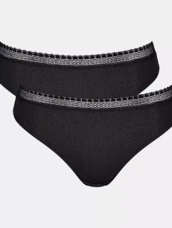 sloggi GO Ribbed R Tai C2P - BLACK - SLOGGI BLACK - SLOGGI