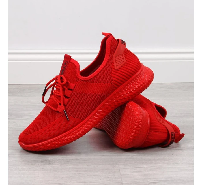 Pánská textilní sportovní obuv NEWS M EVE266B Red - Ostatní