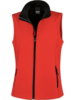 R Dámská 2vrstvá softshell vesta "Printable" 30. red/black model 22428244 - Result