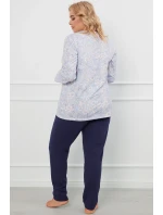 Italská móda Jovita long sp barva:print/blue Italská móda Jovita long sp barva:print/blue