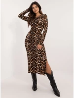 Šaty LK SK černá a béžová model 20556864 - FPrice Šaty LK SK černá a béžová model 20556864 - FPrice