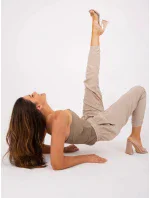 Dámské kalhoty D73760M61869O 001 Béžová - Sublevel