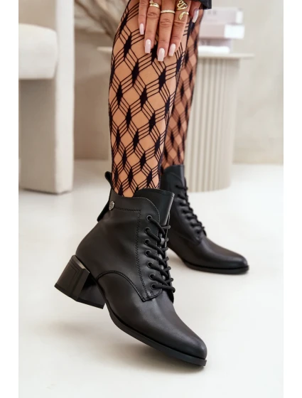 Boty na podpatku model 199301 Step in style Boty na podpatku model 199301 Step in style