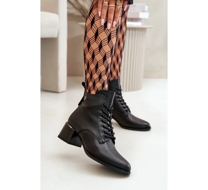 Boty na podpatku model 199301 Step in style Boty na podpatku model 199301 Step in style