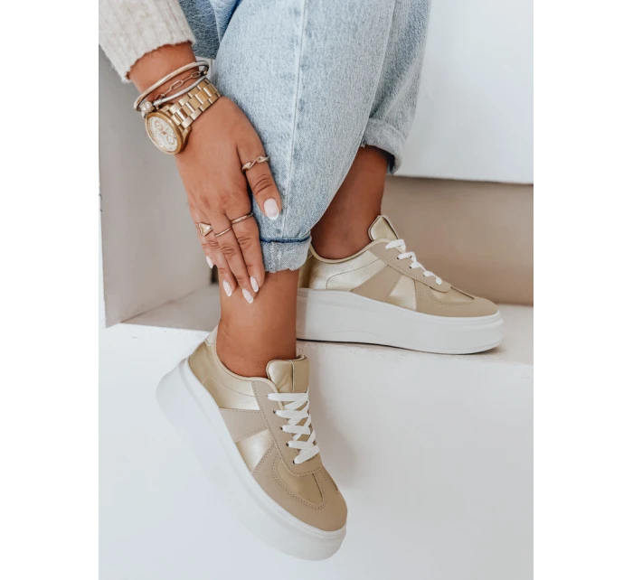 Dámské tenisky na platformě gold model 21991715 - Dstreet