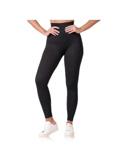 Dámské módní legíny RELAX & GO RIB OPTIC LEGGINGS - BELLINDA - černá