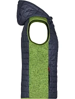 JN Dámská pletená hybridní vesta 02.0 kiwi melange/anthracite melange model 22489589 - Daiber JN Dámská pletená hybridní vesta 02.0 kiwi melange/anthracite melange model 22489589 - Daiber