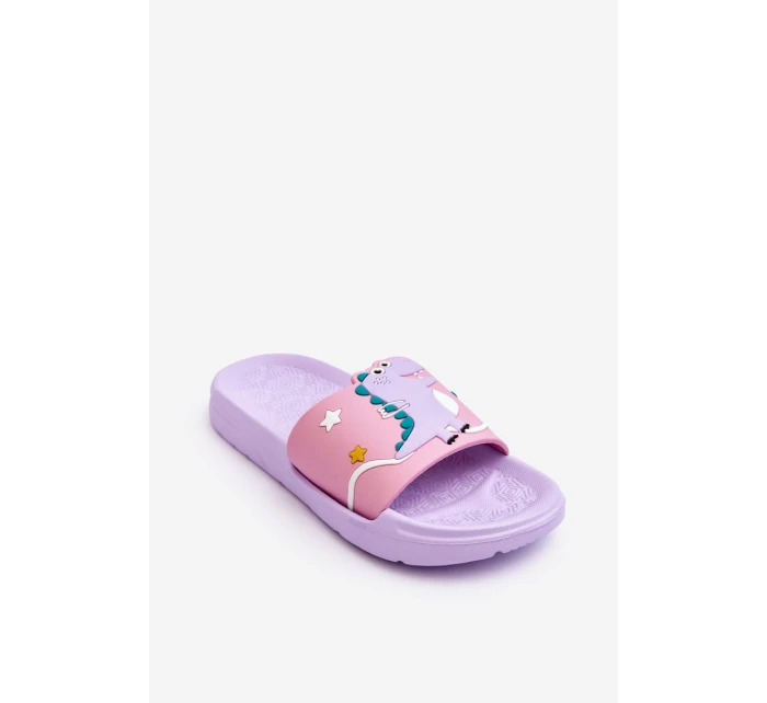 Dětský Dinosaurus T-Rex Slides fialove Bernis Dětský Dinosaurus T-Rex Slides fialove Bernis