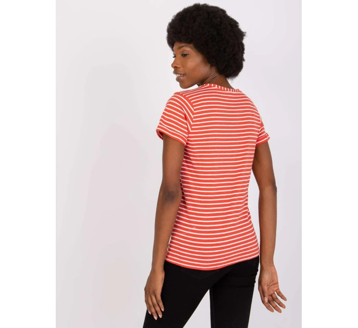 Tričko D16054M02431A tmavě oranžové