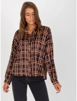 Košile EM KS model 17632669 černá a béžová - FPrice Košile EM KS model 17632669 černá a béžová - FPrice