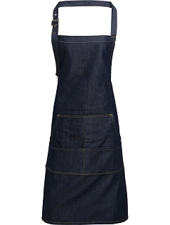 PR 126 Denim zástěra s laclem model 22536471 indigo denim - Premier