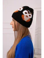 Dámská čepice Ofelia model 18751899 černá - K-Fashion Dámská čepice Ofelia model 18751899 černá - K-Fashion