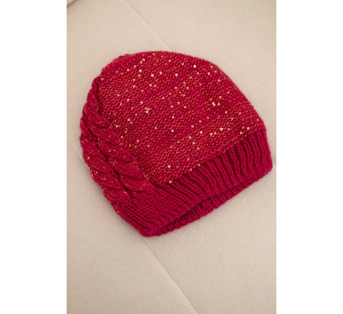 Dámská čepice Amira model 21878023 fuchsie - K-Fashion