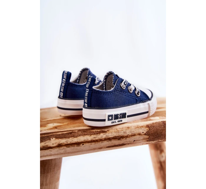 Dětské látkové tenisky BIG STAR model 21594798 Námořnická modrá - Big Star Shoes Dětské látkové tenisky BIG STAR model 21594798 Námořnická modrá - Big Star Shoes