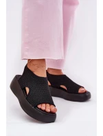 Dámské sandály na platformě černé model 21702370 - Boto Dámské sandály na platformě černé model 21702370 - Boto