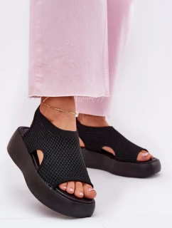 Dámské sandály na platformě černé model 21702370 - Boto