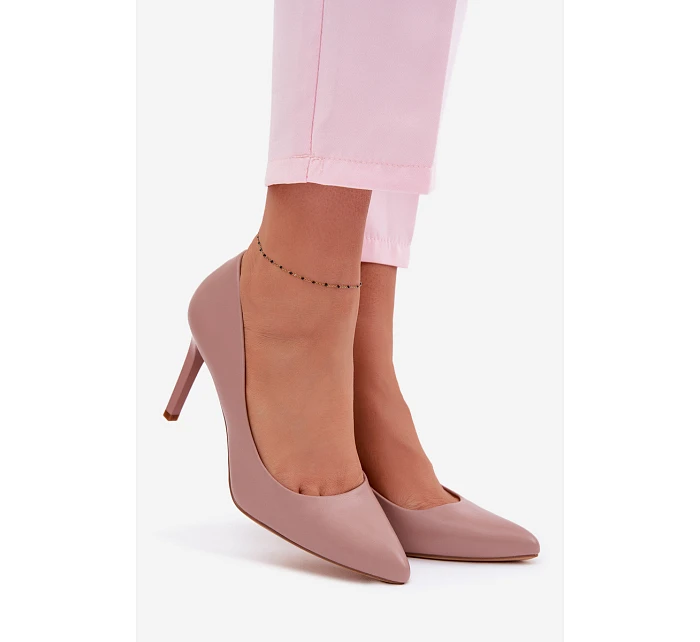 Eko kožené lodičky Sergio Leone 1339 Levandulové