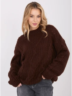 Sweter IN SW model 21782395 ciemny brązowy - FPrice