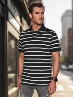 Pánská pruhovaná polokošile černá FashionStreet PX0636