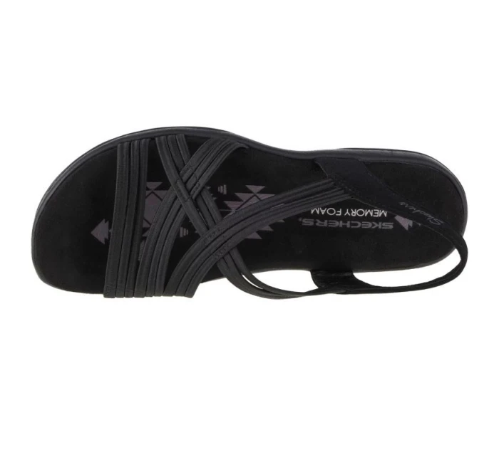 Skechers Reggae Slim Simply Stretch Sandály 163023-BLK Black 36