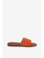 Dámské Pantofle Eko Kožené S Ozdobnými Oranžové model 21689334 - Boto Dámské Pantofle Eko Kožené S Ozdobnými Oranžové model 21689334 - Boto