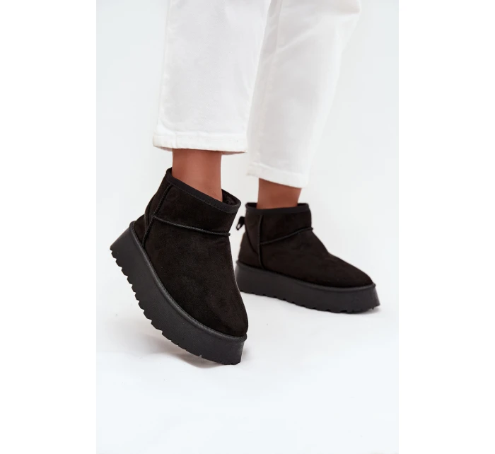 Dámské sněhule na platformě Černé Celyra