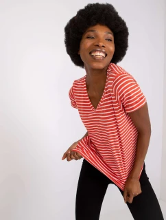 Tričko D16054M02431A tmavě oranžové