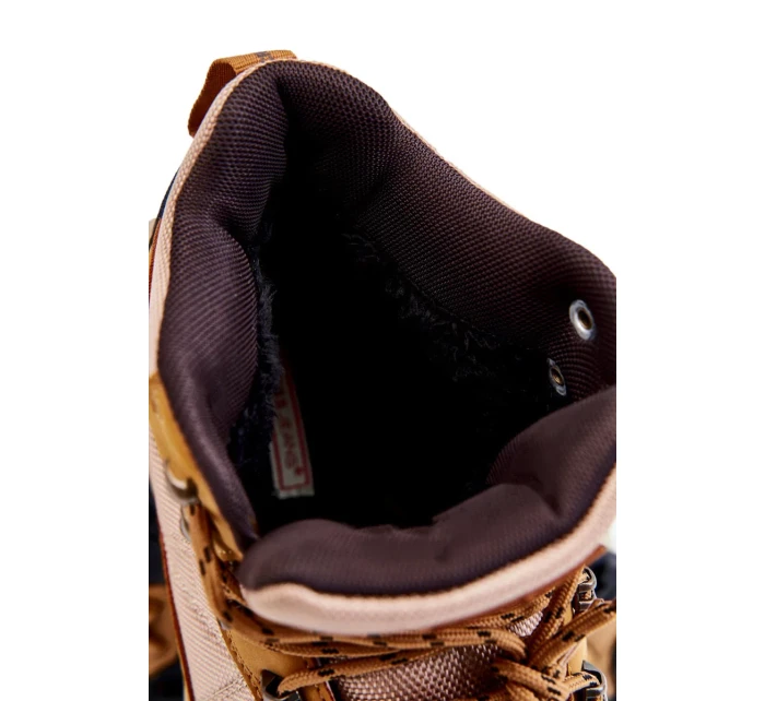 Pánské zateplené trekové boty Cross Jeans KK1R4020C velbloud Pánské zateplené trekové boty Cross Jeans KK1R4020C velbloud