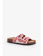 Dámské pantofle s korkovou podrážkou, bílá Fannea