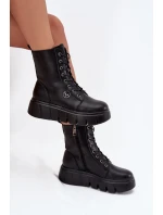 Dámské workery na platformě Vinceza – černé Dámské workery na platformě Vinceza – černé