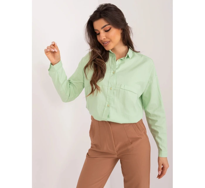 Dámská košile BP KS 1019.73 Světle zelená - FPrice