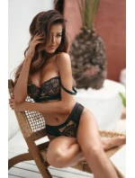 Dámské tanga  Černá s béžovou  model 21494806 - Axami