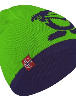 Dětská oboustranná čepice 920-100-054 Zelená s černou - Trollkids