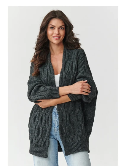 Svetr na zapínání  model 217406 Makadamia