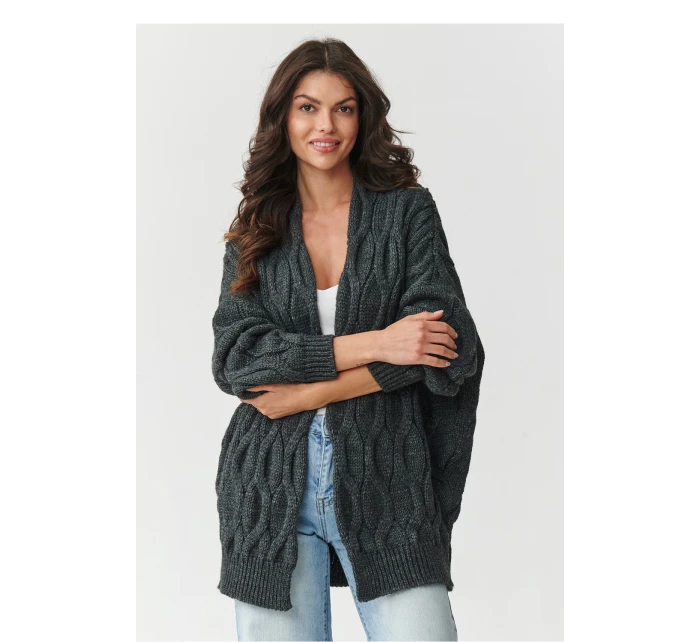 Svetr na zapínání  model 217406 Makadamia