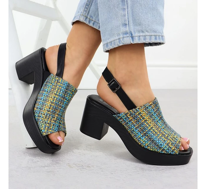 Dámské sandály na pletené tyči M.Daszynski MR23126-7