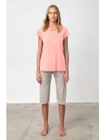Pyžamo s knoflíkovou légou model 19579629 - Vamp