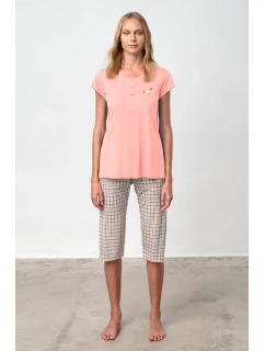 Pyžamo s knoflíkovou légou model 19579629 - Vamp