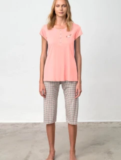 Pyžamo s knoflíkovou légou model 19579629 - Vamp