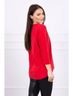 Halenka s potiskem Star Style červená Halenka s potiskem Star Style červená