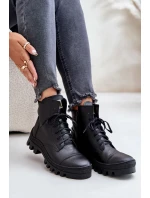 model 21670916 Dámské Botky Z Přírodní Kůže Černé - Zazoo